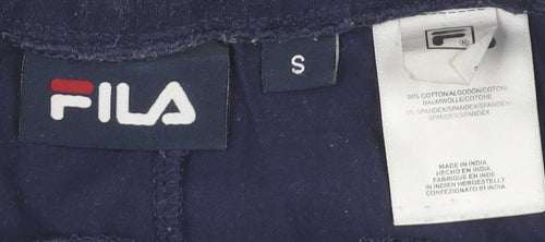 Fila Women's Blue S Leggings with Logo - Activewear