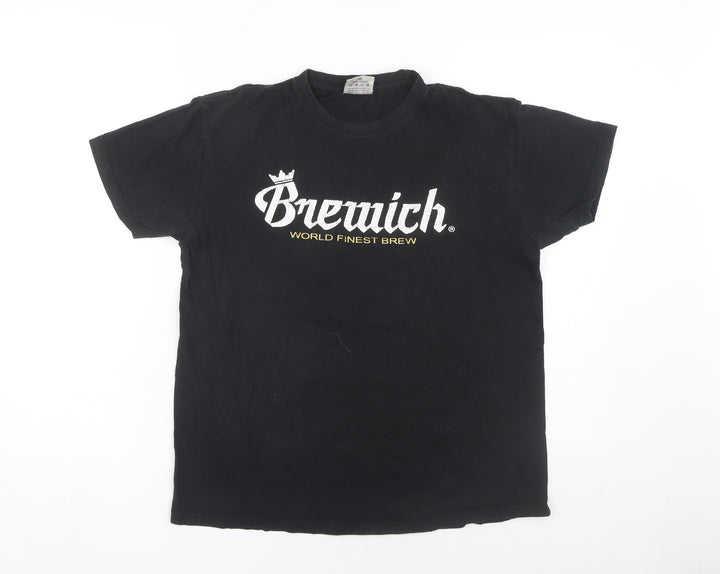 Four Square Men's Black Medium Logo T-Shirt