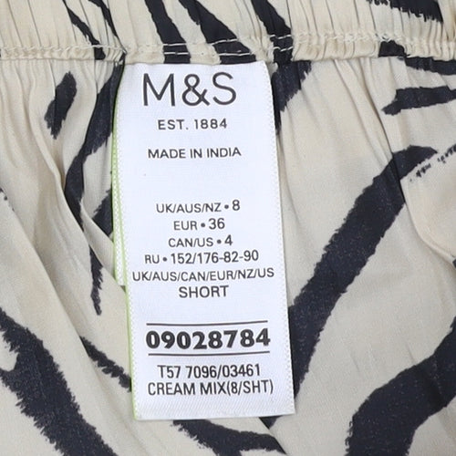 Marks and Spencer Women’s Jogger Trousers, Size 8, Animal Print