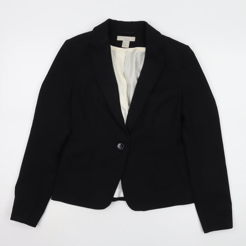 H&M Women’s Black Blazer Jacket Size 10