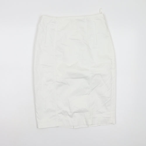 Marks and Spencer Women's White Pencil Skirt Size 10