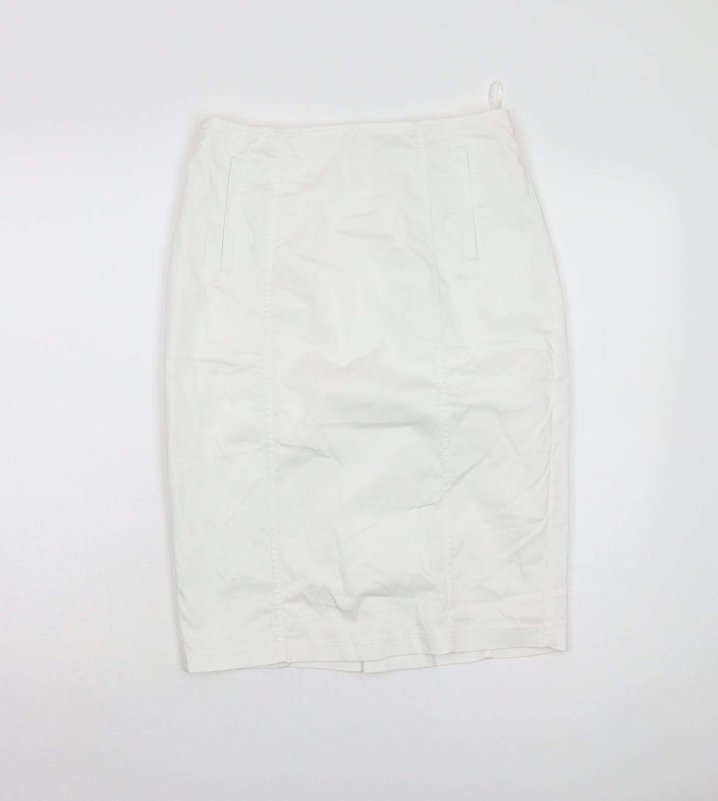 Marks and Spencer Women's White Pencil Skirt Size 10