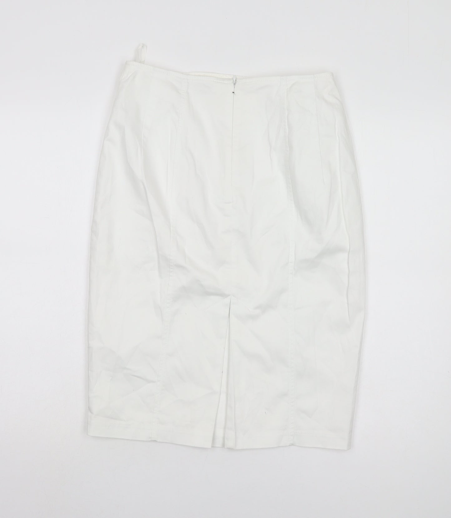 Marks and Spencer Women's White Pencil Skirt Size 10