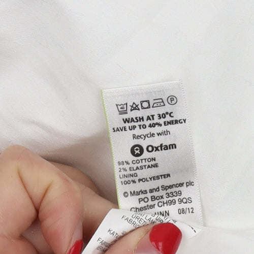 Marks and Spencer Women's White Pencil Skirt Size 10