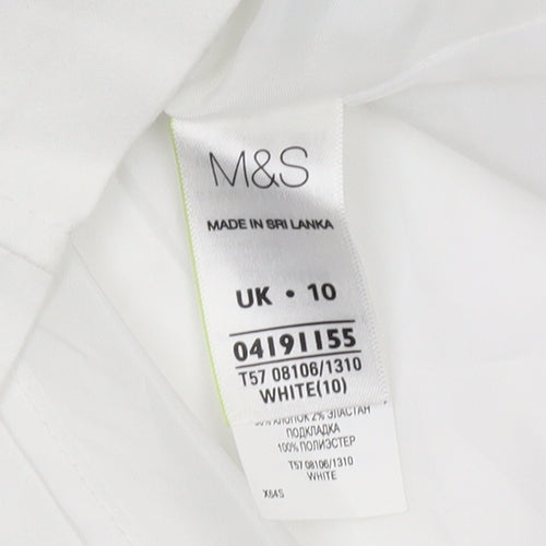Marks and Spencer Women's White Pencil Skirt Size 10
