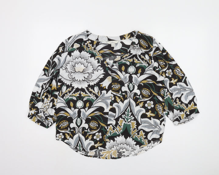 Next Women's Multicoloured Floral Blouse UK 12