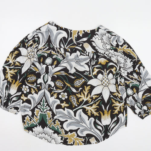 Next Women's Multicoloured Floral Blouse UK 12