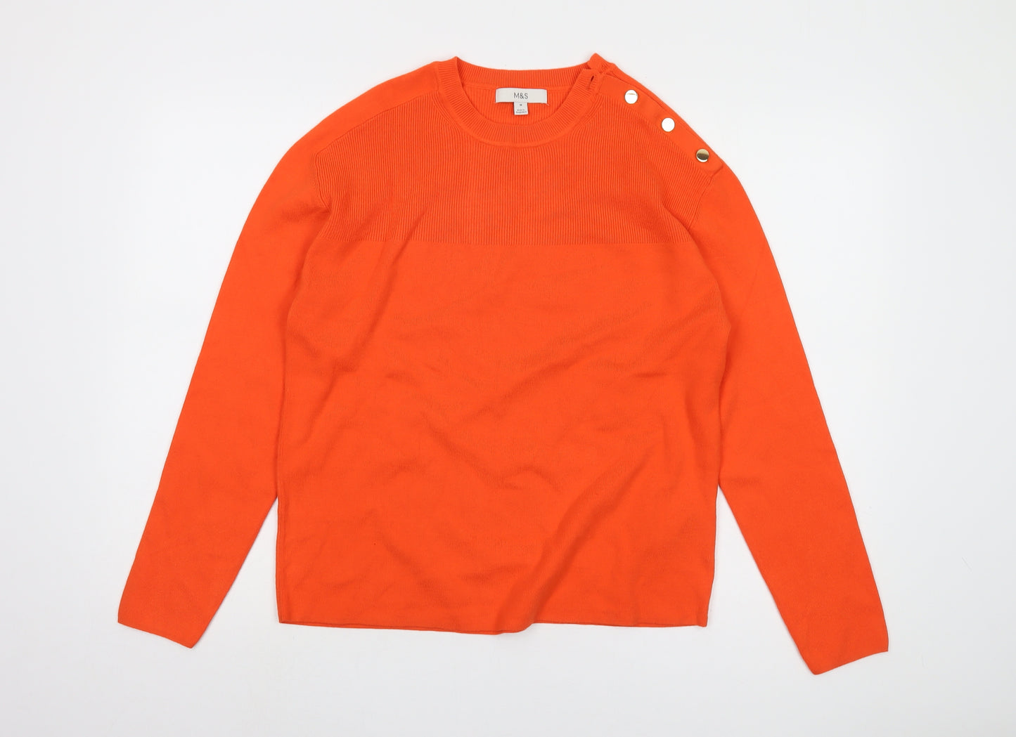 Marks and Spencer Women’s Orange Pullover Jumper M