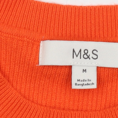 Marks and Spencer Women’s Orange Pullover Jumper M