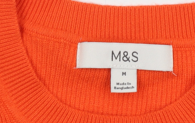 Marks and Spencer Women’s Orange Pullover Jumper M