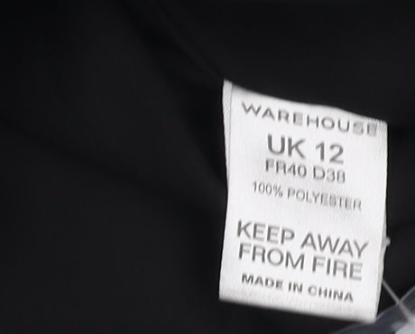 Warehouse Women’s Black Bodycon Dress UK 12