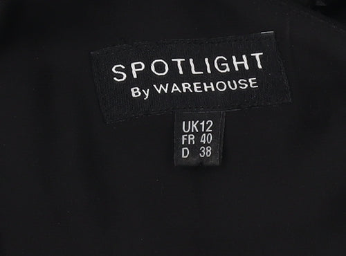Warehouse Women’s Black Bodycon Dress UK 12