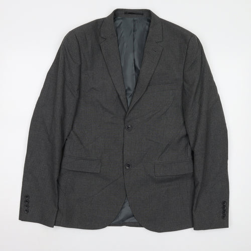 Swear & Mason Men's Grey Check Blazer, Size 38