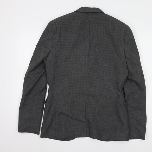 Swear & Mason Men's Grey Check Blazer, Size 38