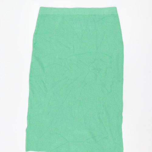 Marks and Spencer Women's Green Knit Skirt L