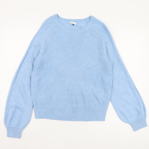 VILA Women's Blue Pullover Jumper - Size S