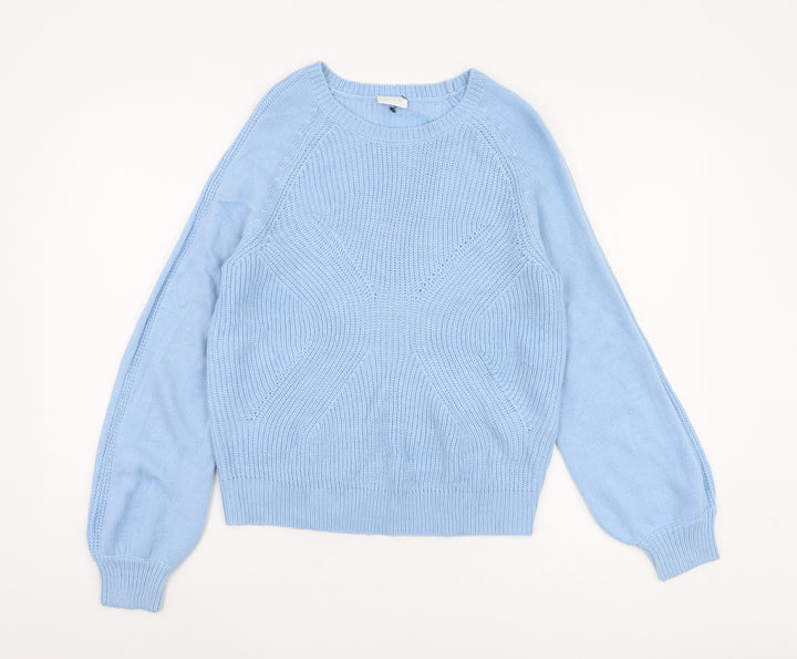 VILA Women's Blue Pullover Jumper - Size S