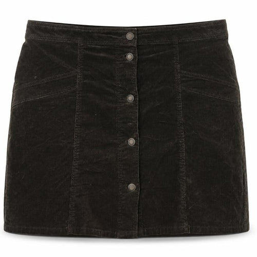 Marks and Spencer Women's Black Cotton Corduroy Skirt
