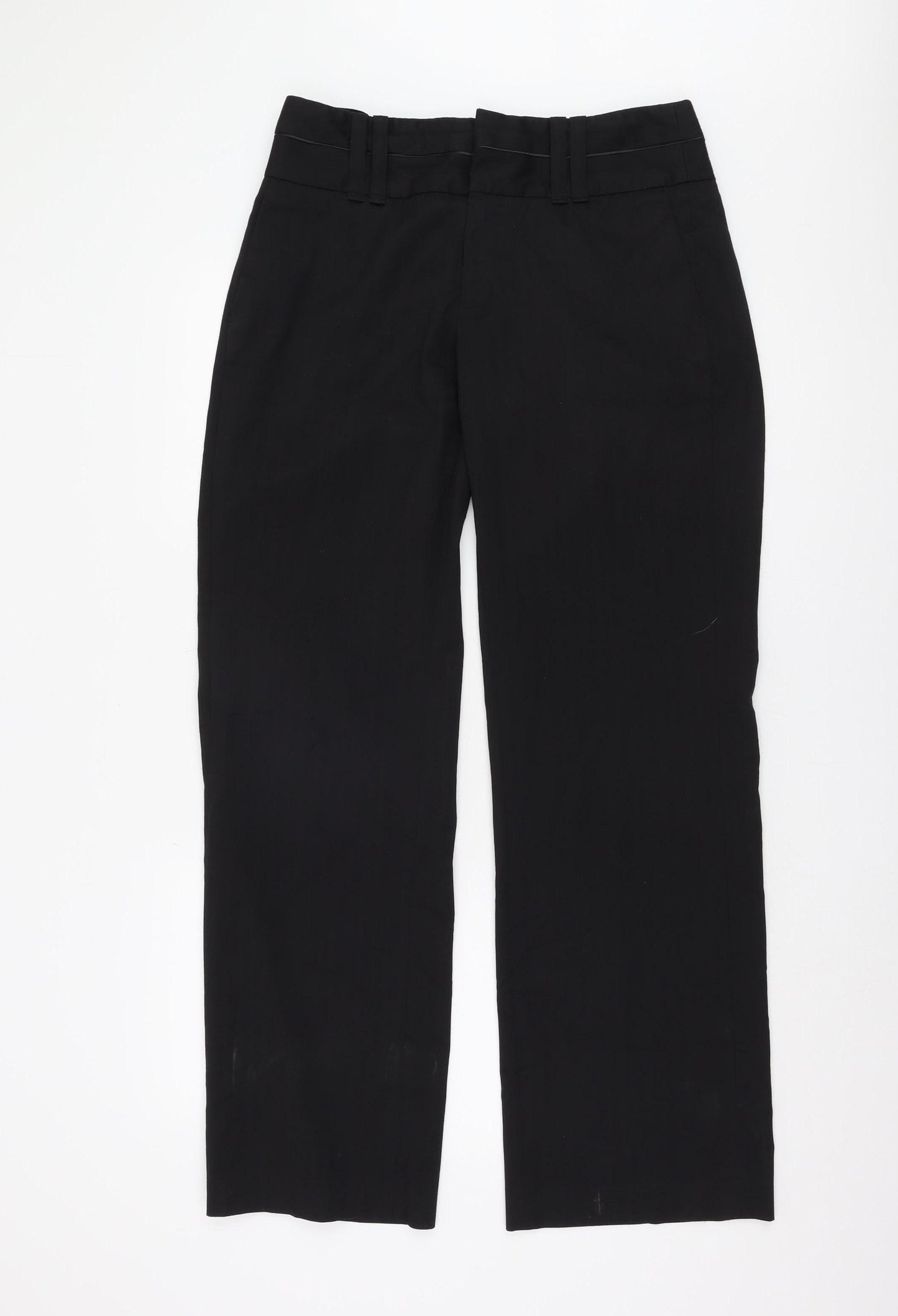 WE Women's Black Straight Trousers Size 12