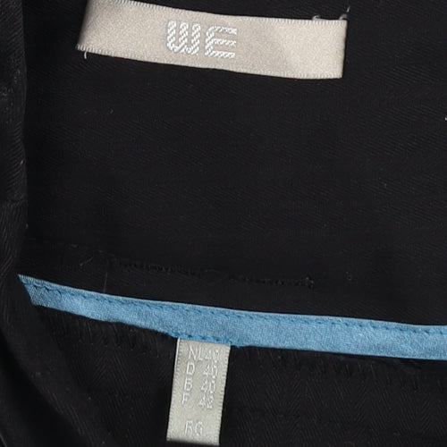 WE Women's Black Straight Trousers Size 12