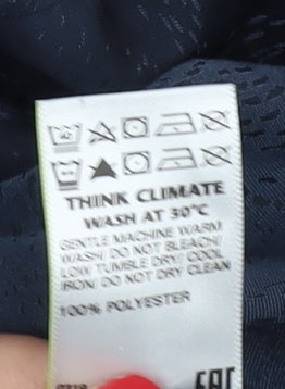 Marks and Spencer Women's Blue Blouse Size 14 Long Sleeve