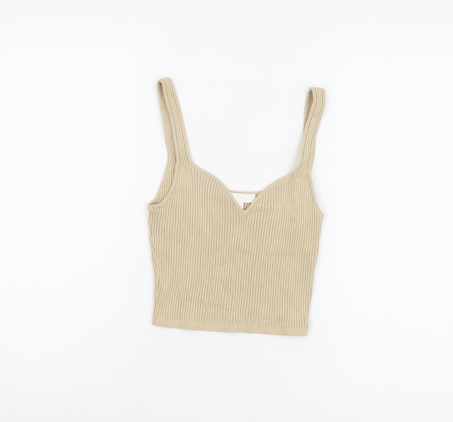 H&M Women's Beige Camisole Tank Top, XS
