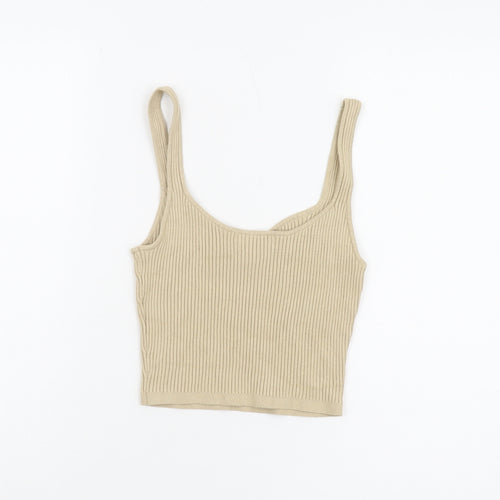 H&M Women's Beige Camisole Tank Top, XS