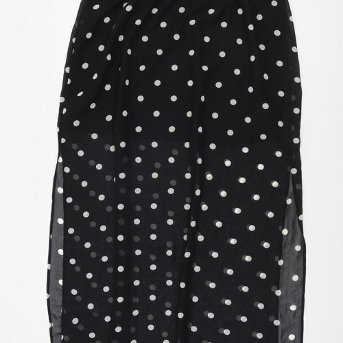 H&M Women's Black Polka Dot Skirt, XL