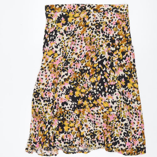 JDY Women's Multicoloured Animal Print Skirt Size 16