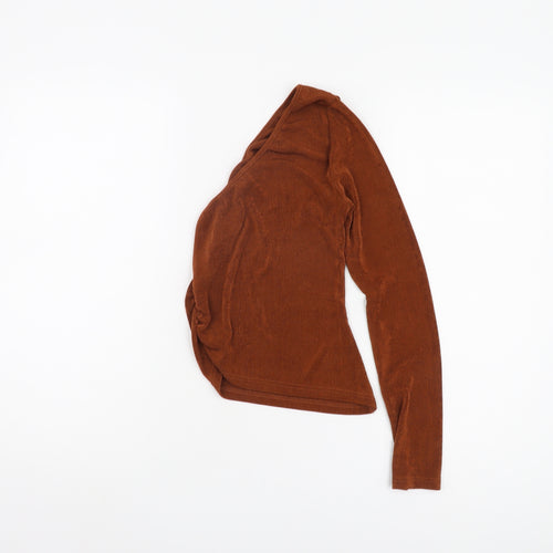 Motel Women's Brown Long Sleeve Top Size M