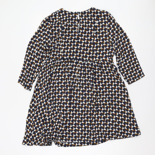 H&M Women's Multicoloured Geometric Dress Size 14