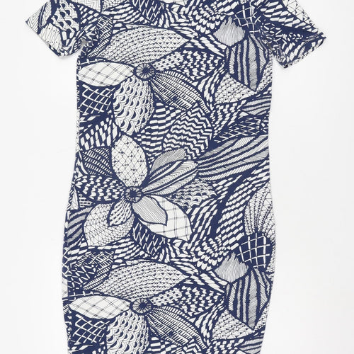 River Island Women's Blue Shift Dress Size 14