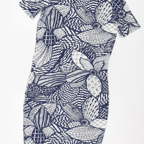 River Island Women's Blue Shift Dress Size 14