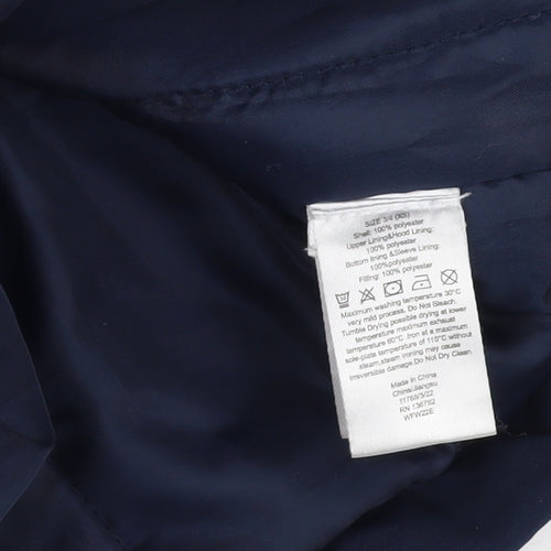 Andy & Evan Boys Blue Parka Jacket XS