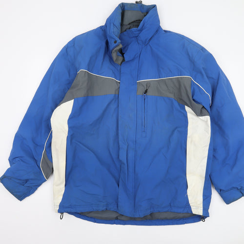 Marks and Spencer Men's Blue Puffer Jacket L Casual