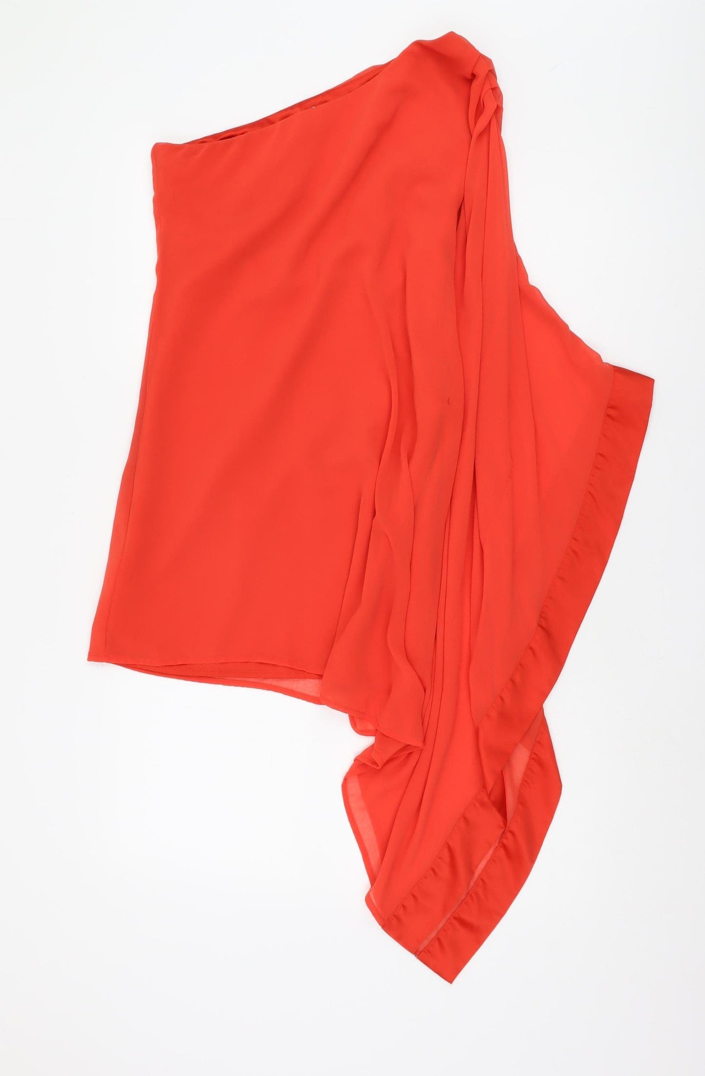 Lipsy Women's Red One Cape Shoulder Dress