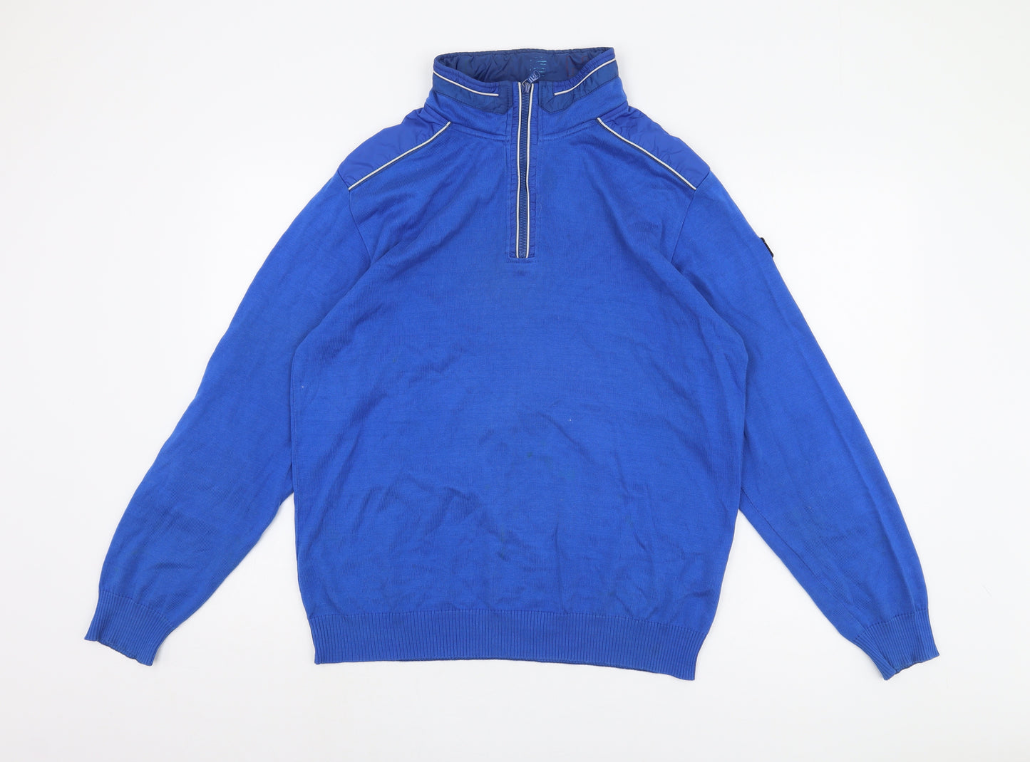 Paul & Shark Blue Cotton Pullover Men's Jumper M