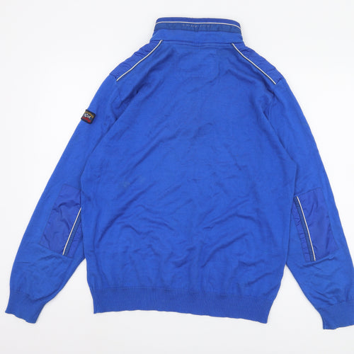 Paul & Shark Blue Cotton Pullover Men's Jumper M