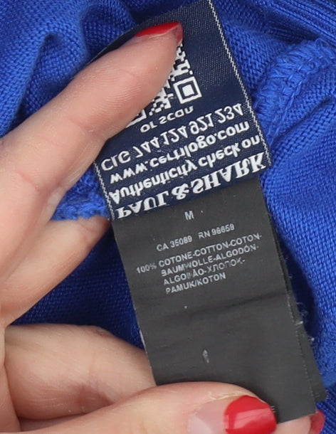 Paul & Shark Blue Cotton Pullover Men's Jumper M