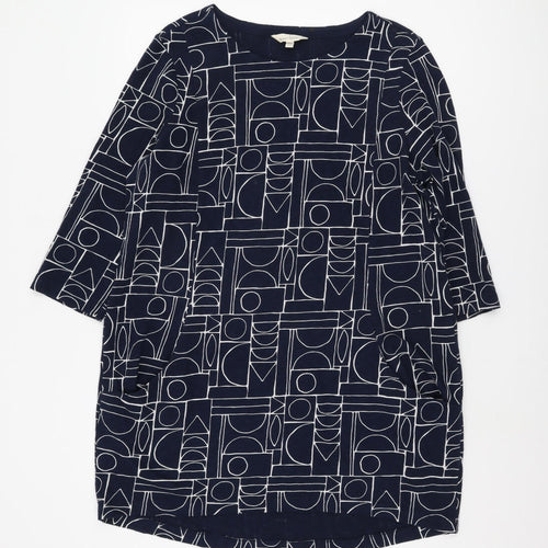 Seasalt Cornwall Women's Blue Geometric Tunic, Size 16