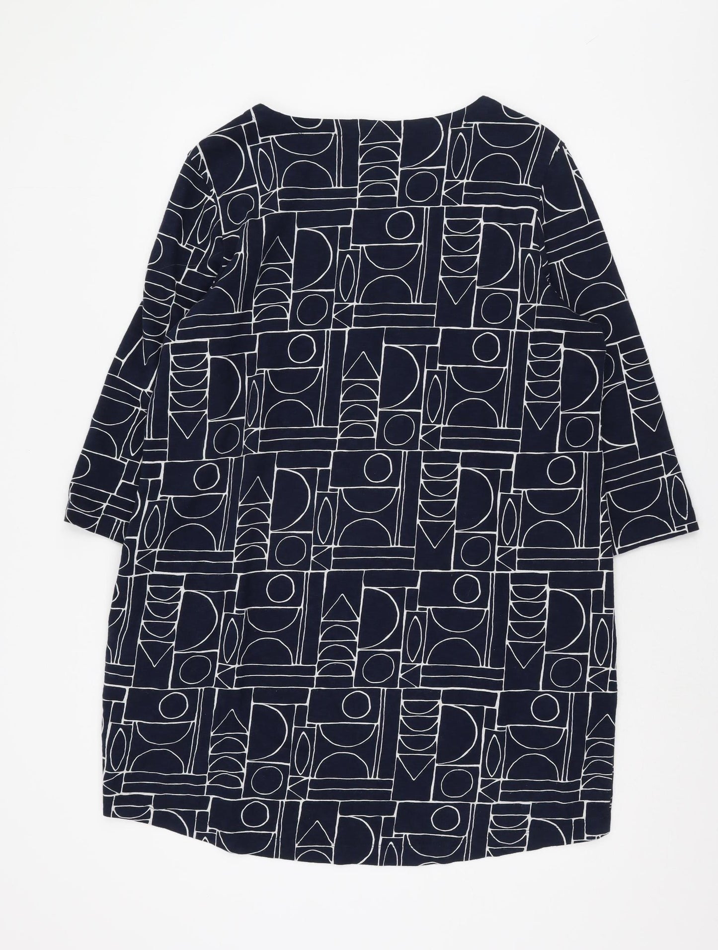Seasalt Cornwall Women's Blue Geometric Tunic, Size 16