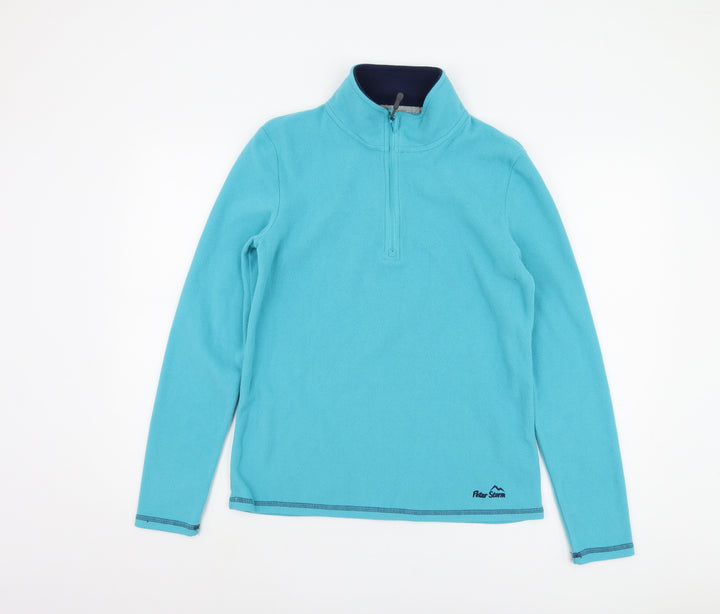 Peter Storm Women's Blue Fleece Pullover Sweatshirt 12