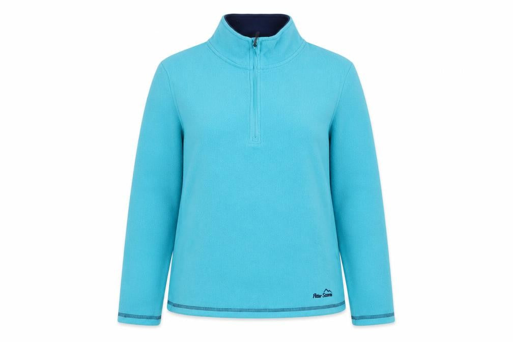Front view of Peter Storm Women's Blue Fleece Pullover Sweatshirt 12