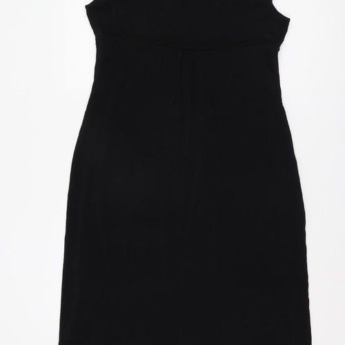 Monsoon Women's Black Sequin Sheath Dress UK 16