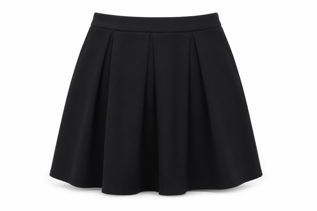 Front view of Miss Selfridge Women's Black A-Line Skirt, size 12