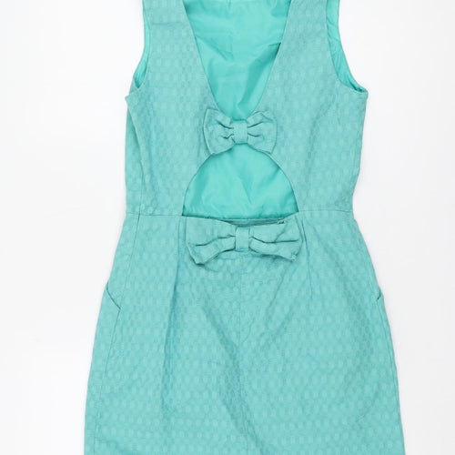 River Island Women’s Green Short Sheath Dress Size 10