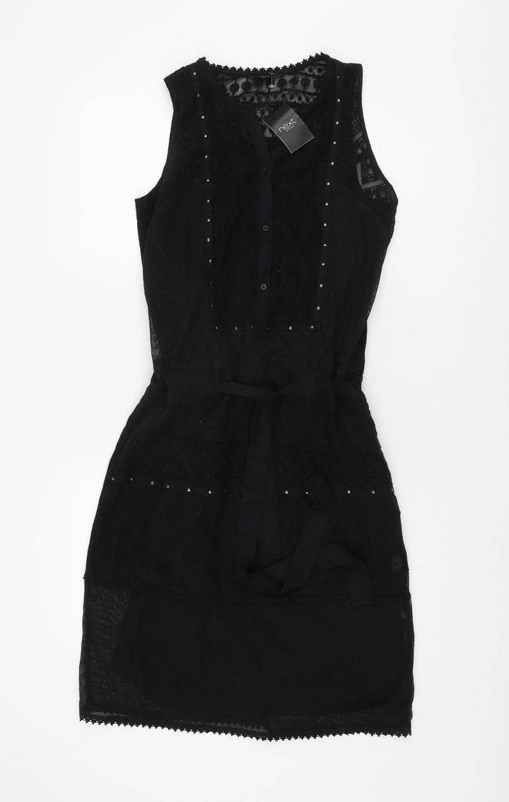 Next Women's Black Sleeveless Dress UK 8