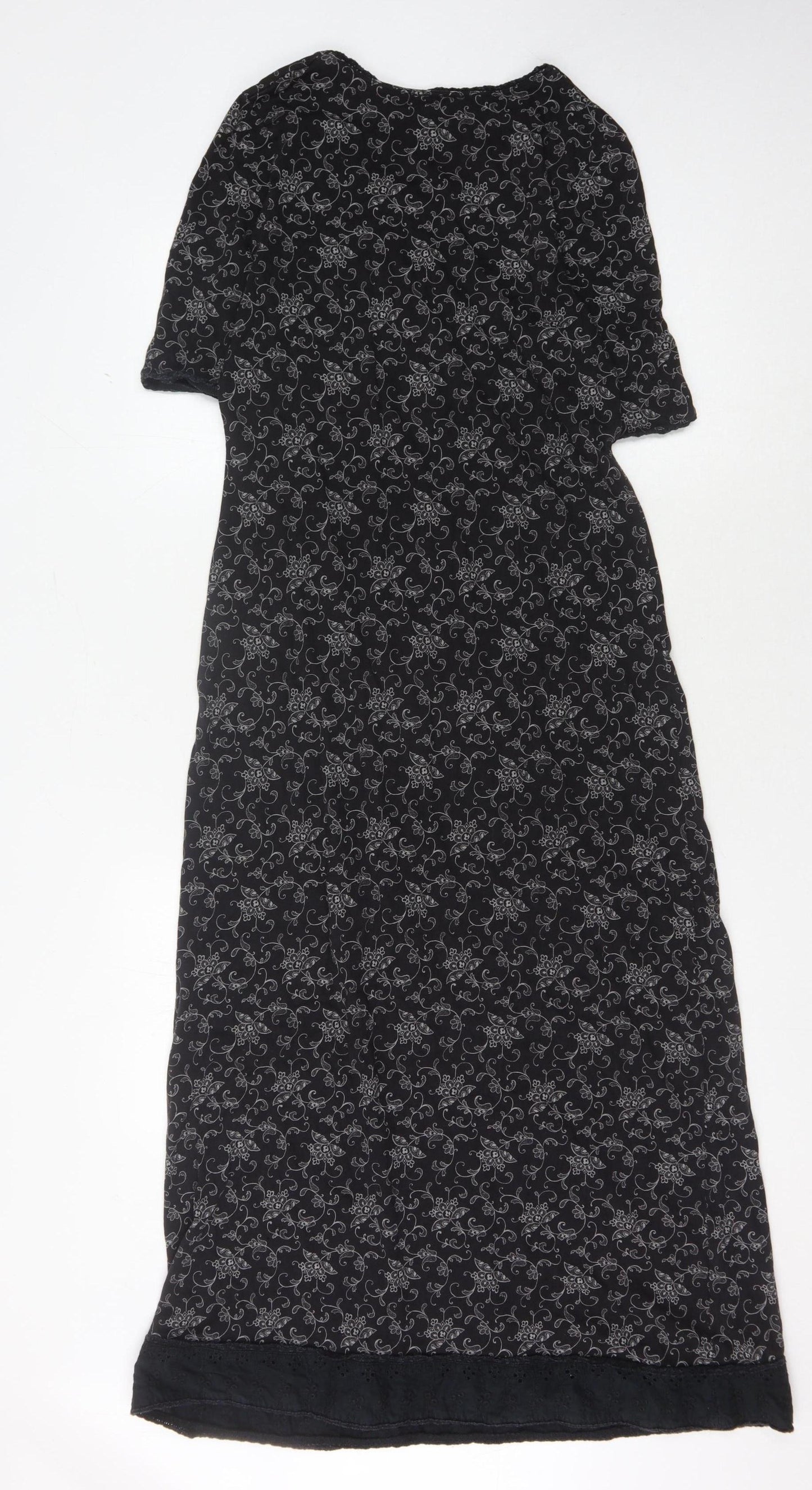 Laura Ashley Women's Black M Cotton Dress