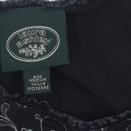 Laura Ashley Women's Black M Cotton Dress