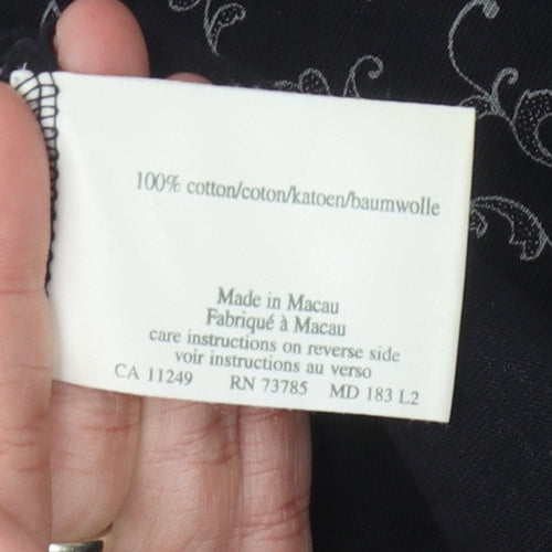 Laura Ashley Women's Black M Cotton Dress